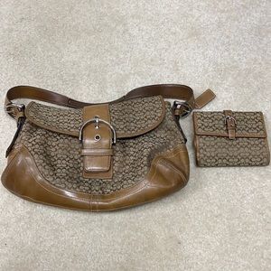 Coach purse and wallet